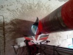 Алмазное  бурение  сквозных  отверстий в железобетонной стене